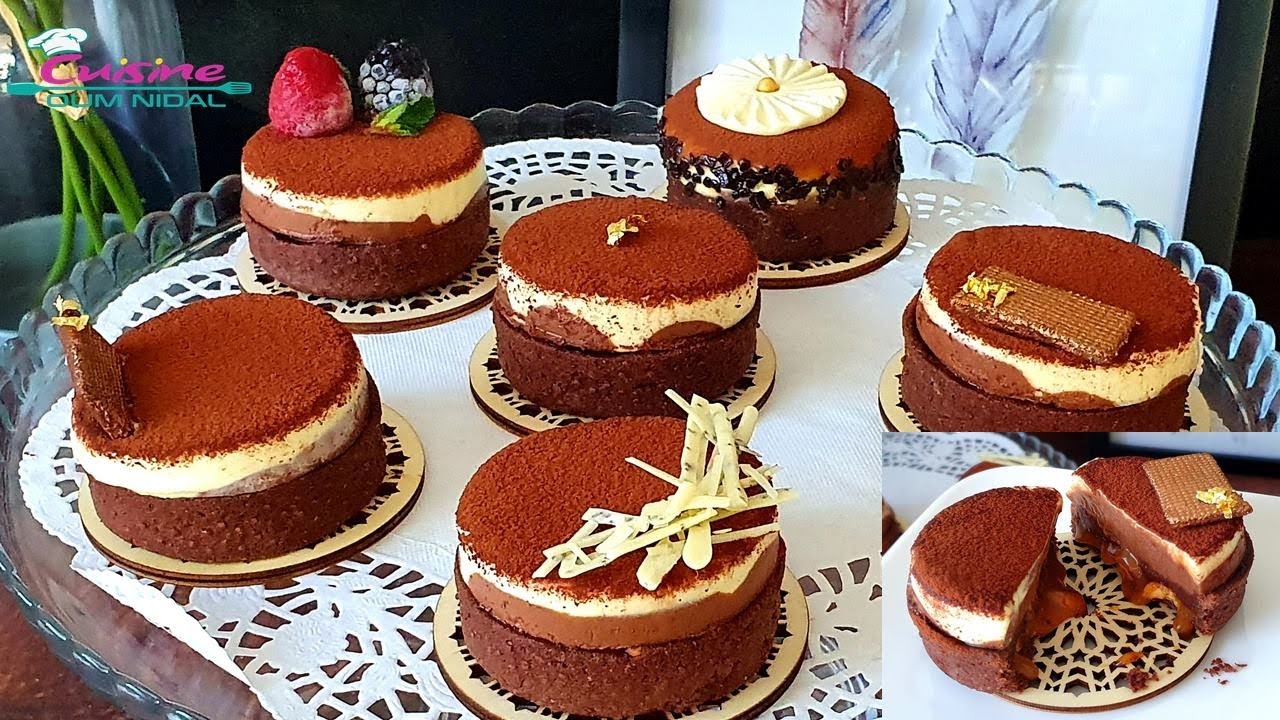 حلويات فرنسيةTarte-Entremet/ميني طارتوليت بطريقة مبسطة و شكل راقي و مذاق لذيذ جدا/شوكولا-كراميل