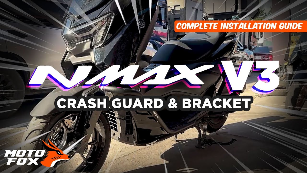 NMAX V3 | TechMax | Turbo Crash Guard & Top Box Bracket Installation Guide