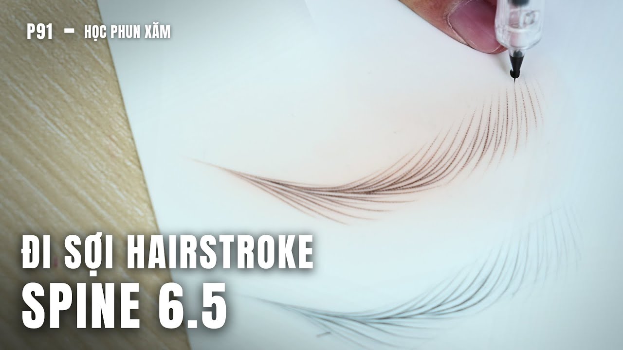 P91 | Spine 6.5 Hairstroke | Spine đẹp v&agrave; dễ nhất cho c&aacute;c bạn mới học sợi | Hướng Dẫn Đi Sợi