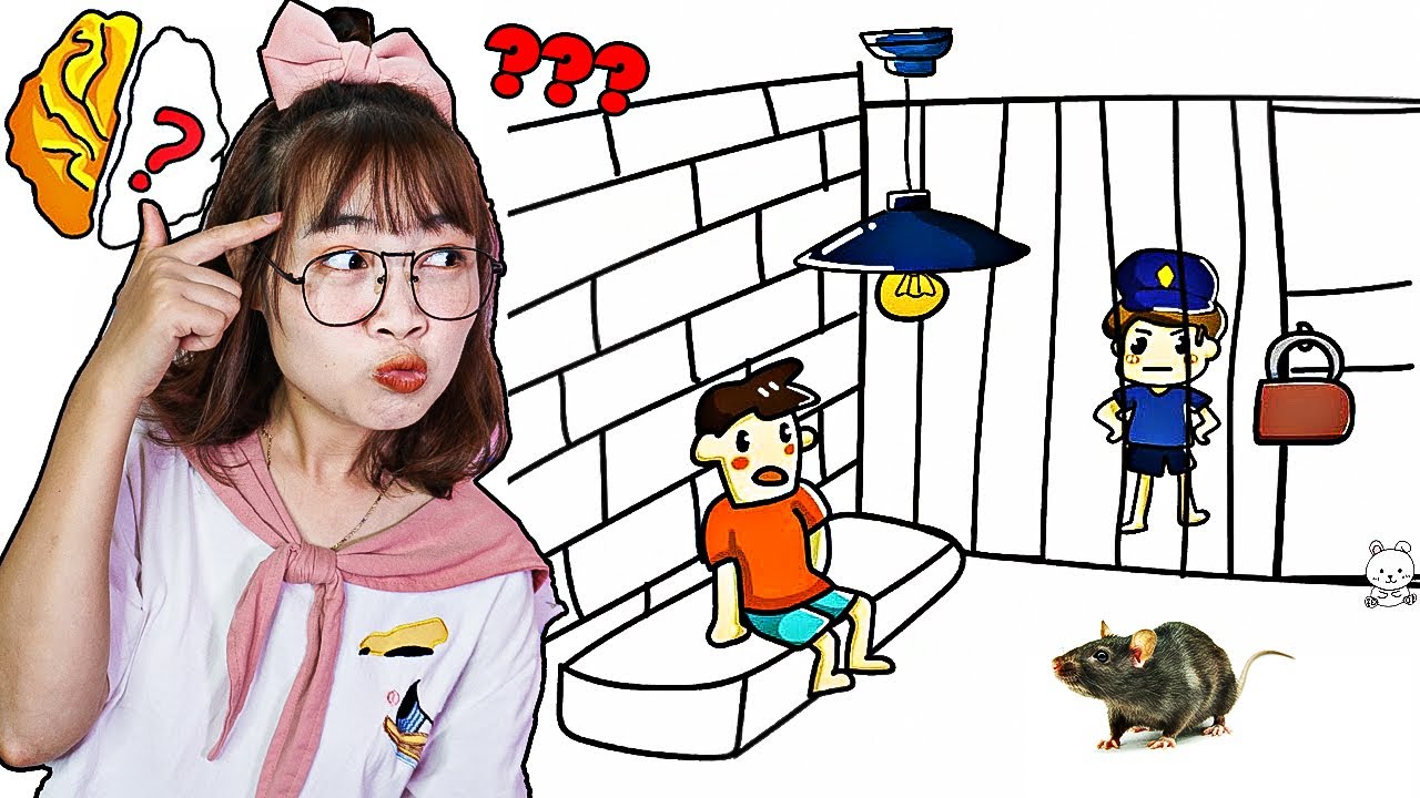 Hà Sam Tìm Cách Giúp Em Trai Thoát Khỏi Phòng Giam Của Cô Bảo Vệ - Hack Não Brain Out  Escape Room