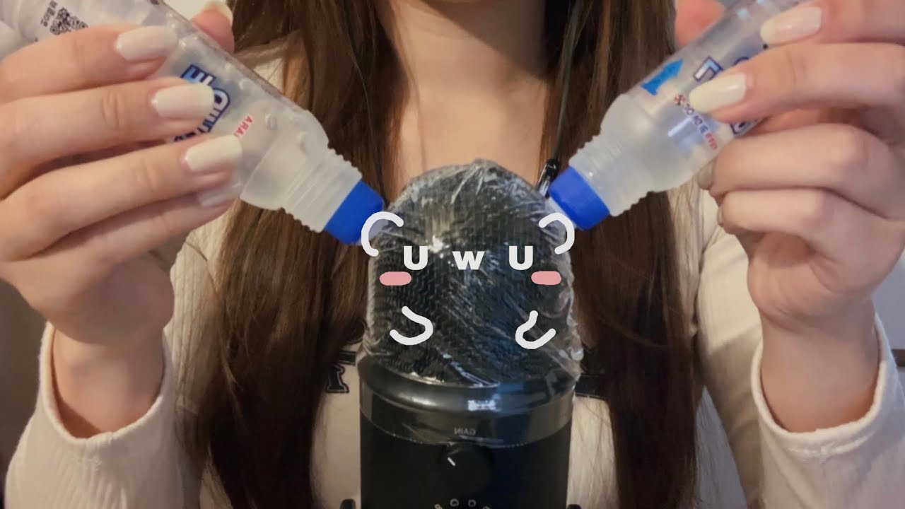 ASMR | 🧠 랩 씌우고 뇌 마사지 Brain melting glue asmr no talking