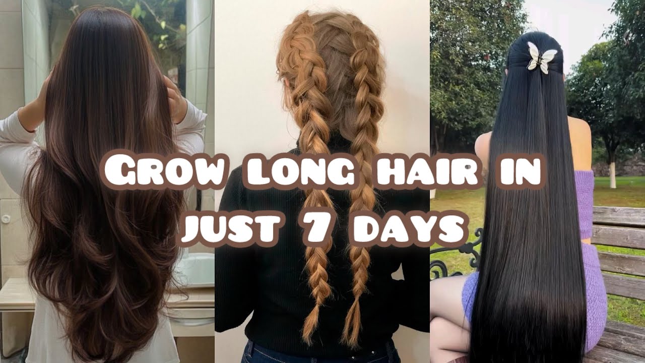 How to grow hair fast ✨#haircare #hairstyle #glowup #aesthetic #homeremedies #diy #fyp 