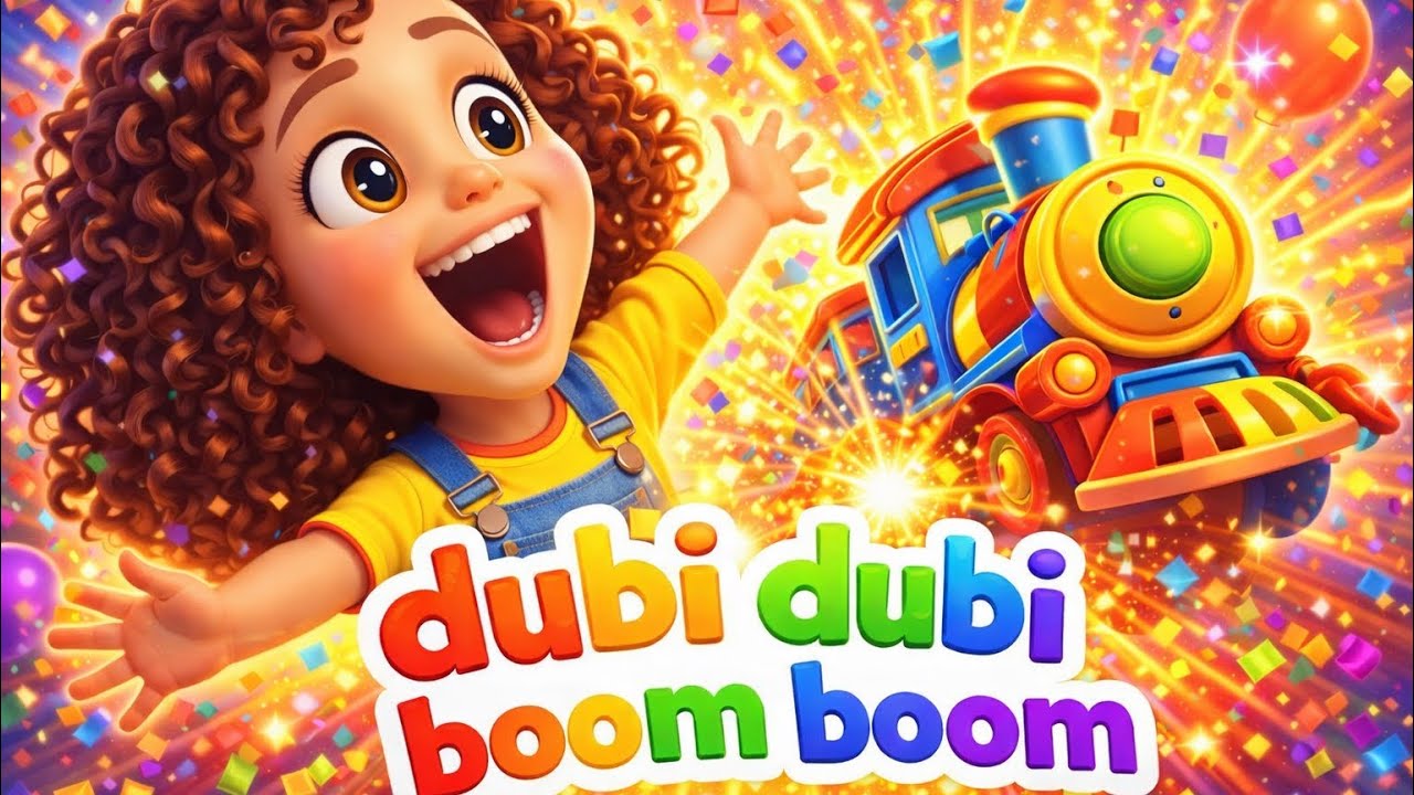 Dubi Dubi Boom Boom! 🎵🕺 | Fun Learning Song for Kids | Animals, Shapes & Food
