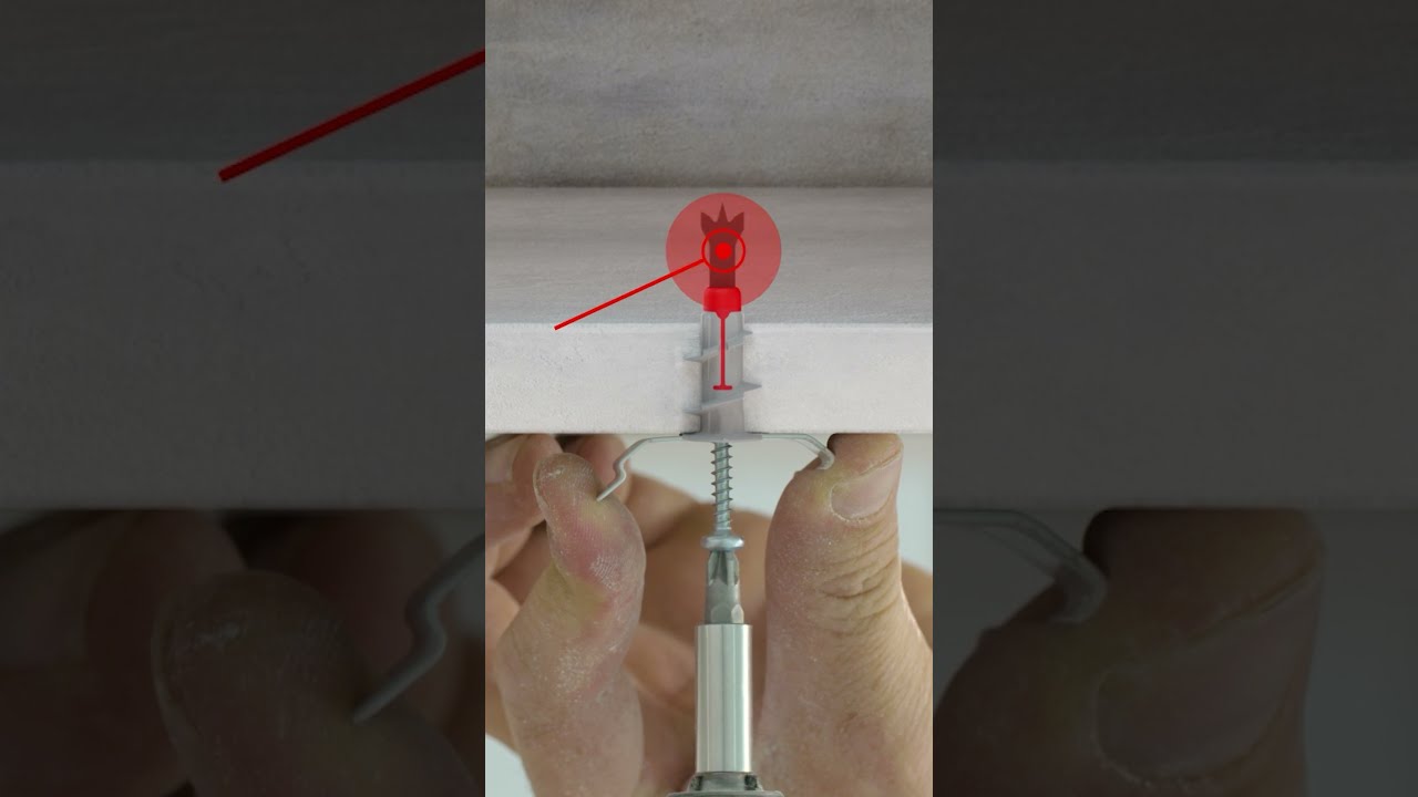 Montaj surprinzător de simplu &icirc;n gips-carton  #fischer #bricolaje #construcții