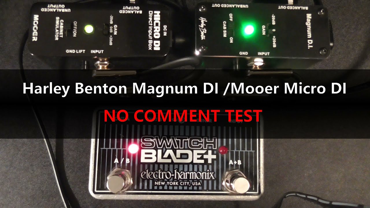 Harley Benton Magnum D.I. and Mooer Micro D.I. [COMPARISON]