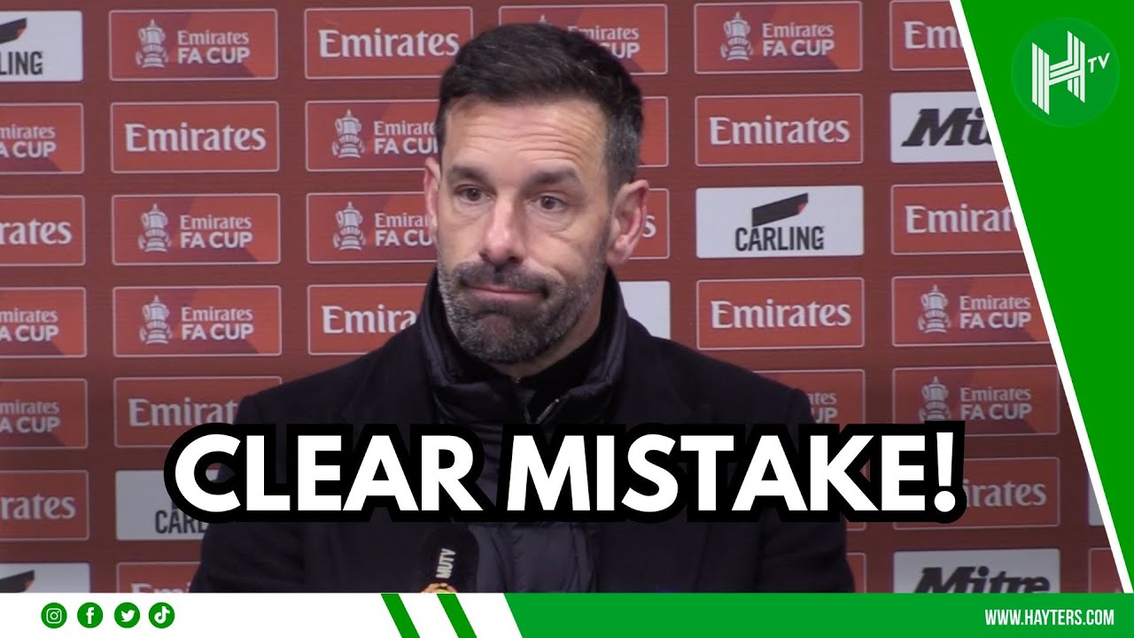 CLEAR MISTAKE! It is NOT GOOD ENOUGH! Ruud van Nistelrooy fumes