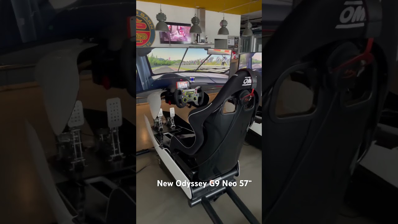 Samsung Odyssey G9 57&ldquo; vs 49&ldquo; on our Racing Simulator