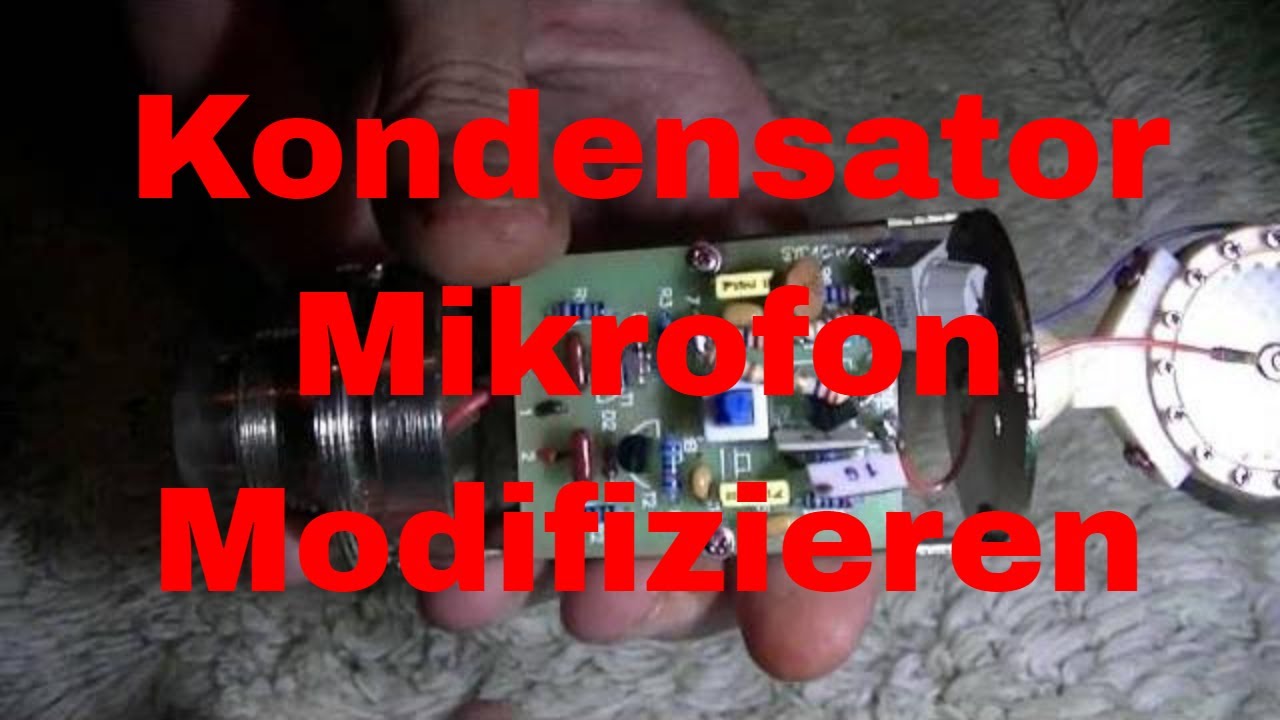 Kondensator Mikrofon Modifikation und Ergebnis - eflose #745