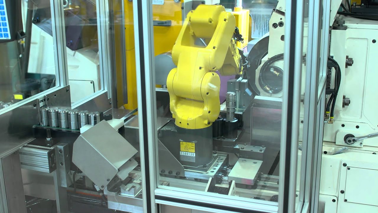 Cincinnati Model 220-8 Centerless Grinder w/ Single Robot Tending