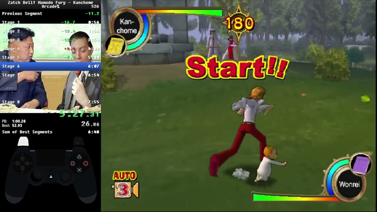 Zatch Bell! Mamodo Fury Speedrun - Kanchome 7:44.740