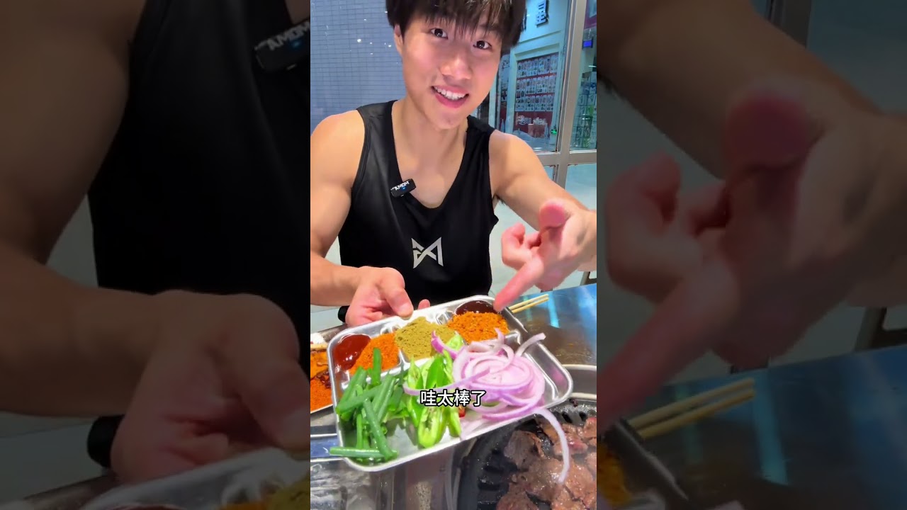 佛山超火的新鲜现切牛肉烤肉！不看价格炫到爽是什么体验！ 这牛肉是真的又给我吃嗨了！#烤肉 #佛山美食 #谢记大树烤肉 #美食vlog #何绿龙