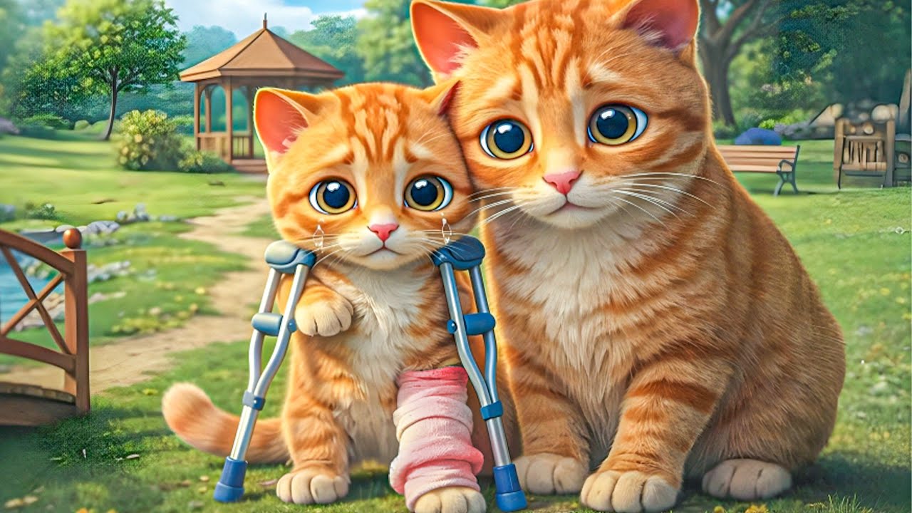 😢 Injured Kitten Emotional Story | Mama Cat Saves Her Baby After Accident | Hulx2Ai