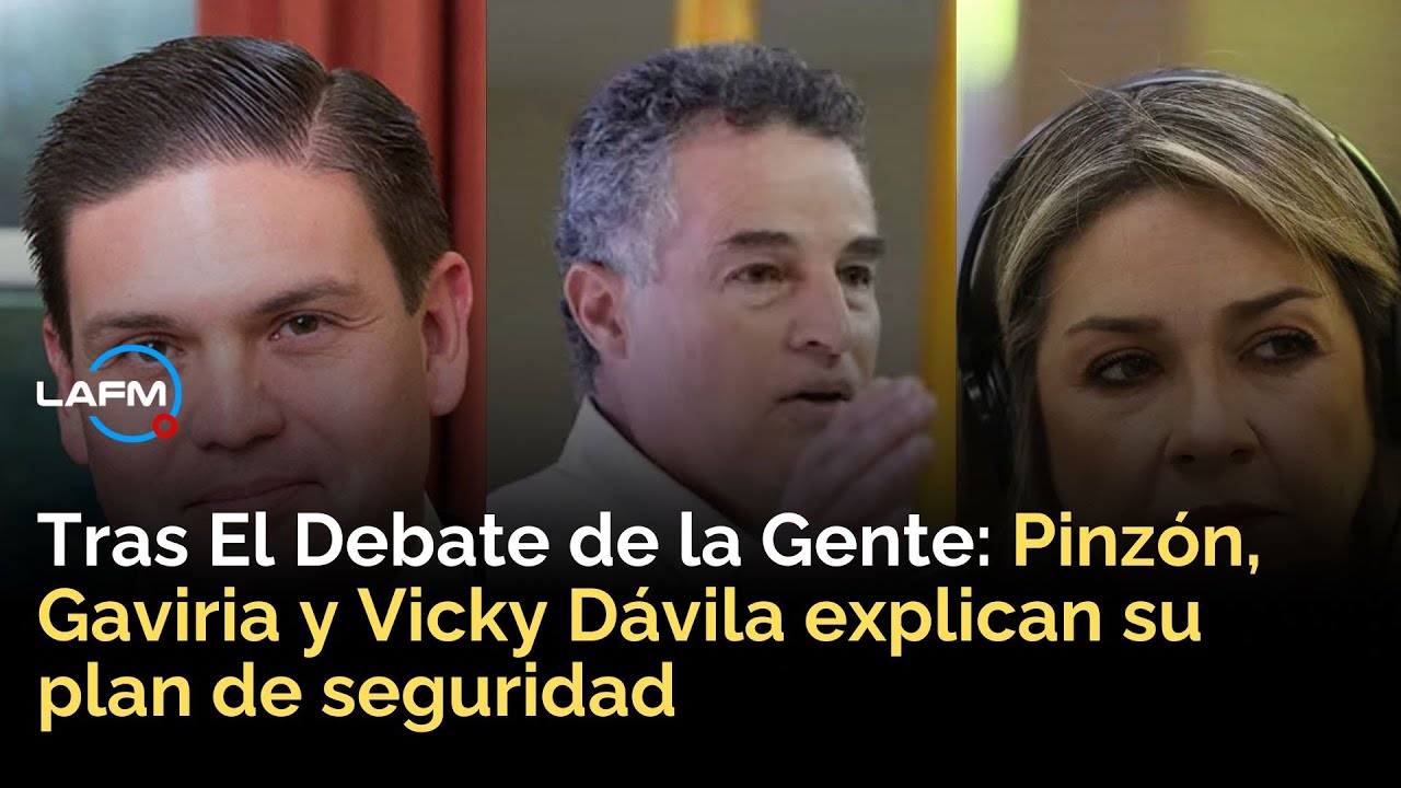 Pinzón, Gaviria y Vicky Dávila destapan su hoja de ruta en seguridad y voto ciudadano