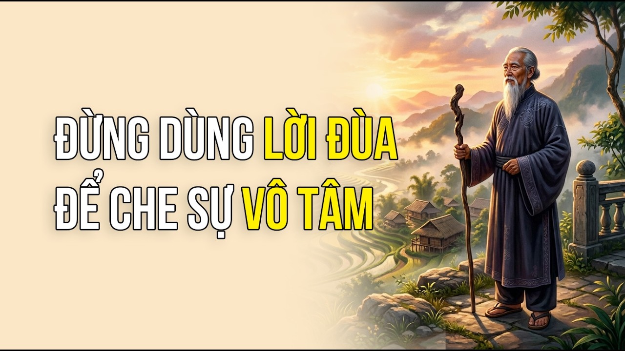 ĐỪNG DÙNG LỜI ĐÙA ĐỂ CHE SỰ VÔ TÂM | Bài Học Khiến Nhiều Người Phải Suy Ngẫm