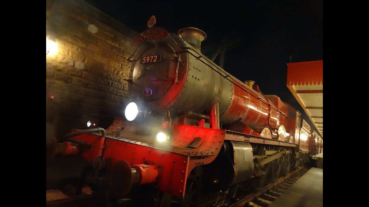 Hogwarts Express Train POV BOTH Directions Harry Potter Diagon Alley Universal Orlando Resort