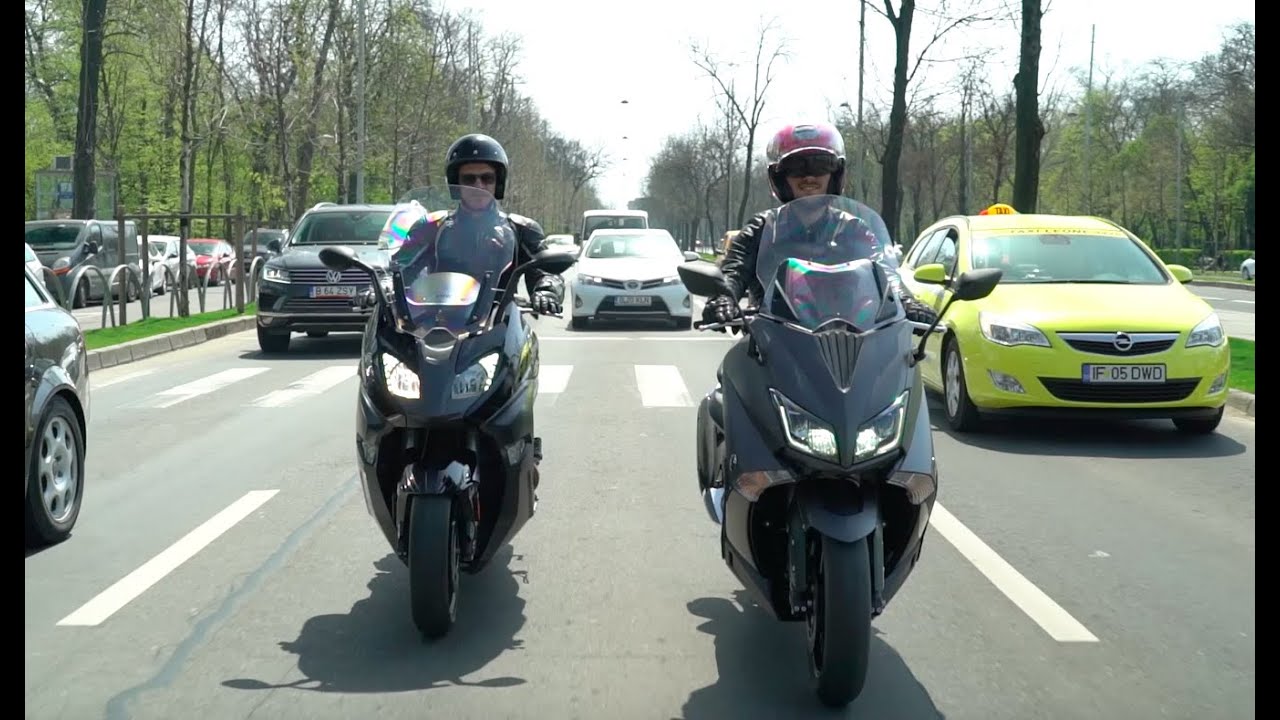 Yamaha TMAX 2016 vs. BMW C 650 Sport 2016. Test comparativ maxi-scutere