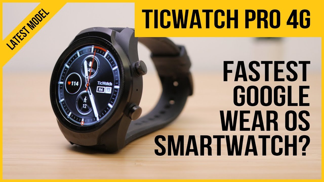 TicWatch Pro 4G/LTE review | Fastest Google Wear OS smartwatch? | Test heart rate, GPS running, bike
