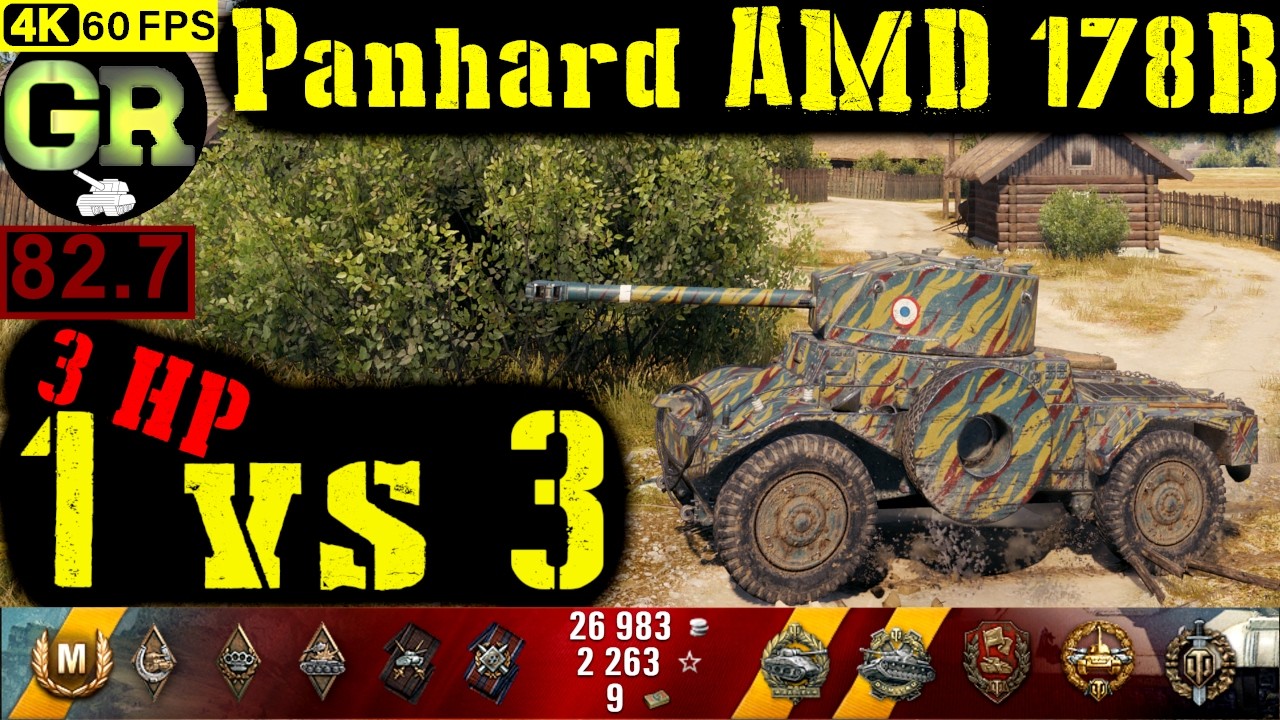 83_World of Tanks Panhard AMD 178B WoT Replay - 8 Kills 2.4K DMG(Patch 1.4.0)