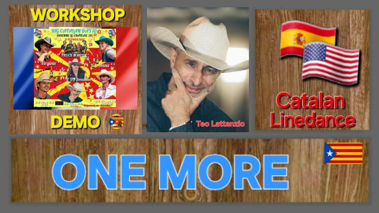 ONE MORE ❤️ Linedance Catalan Style (Workshop Demo) by Teo Lattanzio / Big Catalan Day France #dance