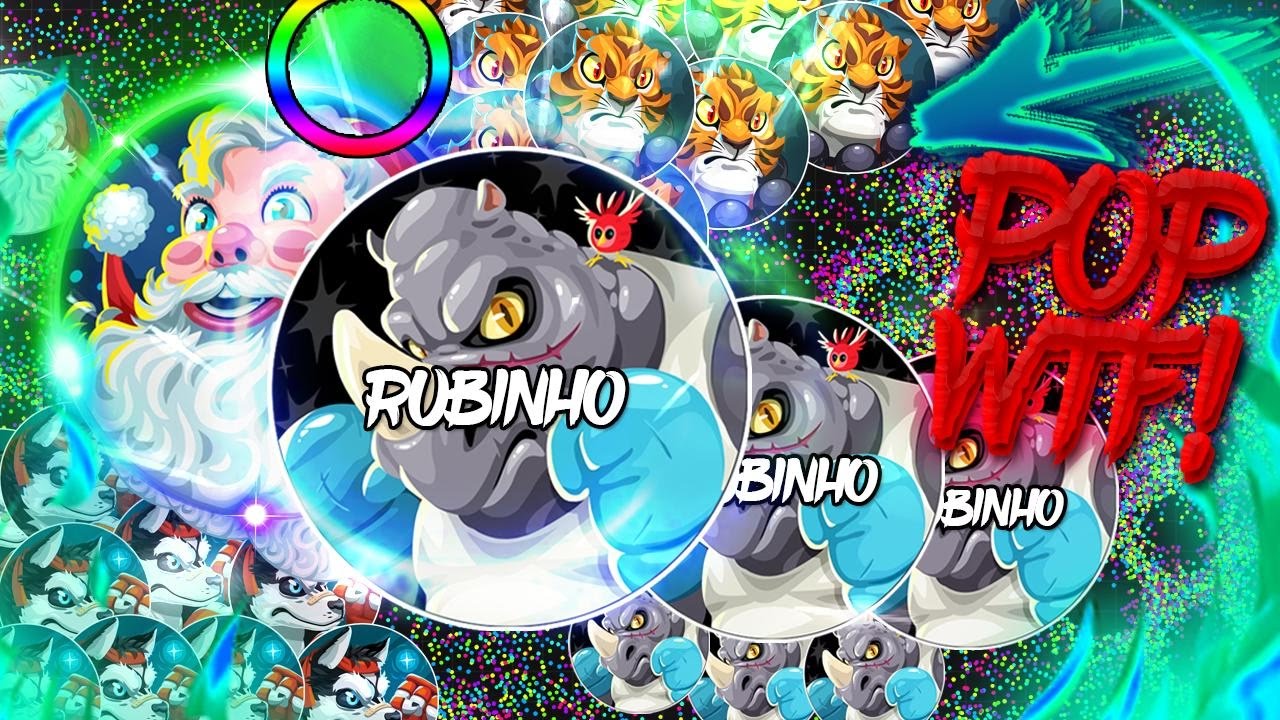POPSPLIT WTF!! Nuevos Skins BEAST FIGHTERS | Agar.io | Rubinho vlc