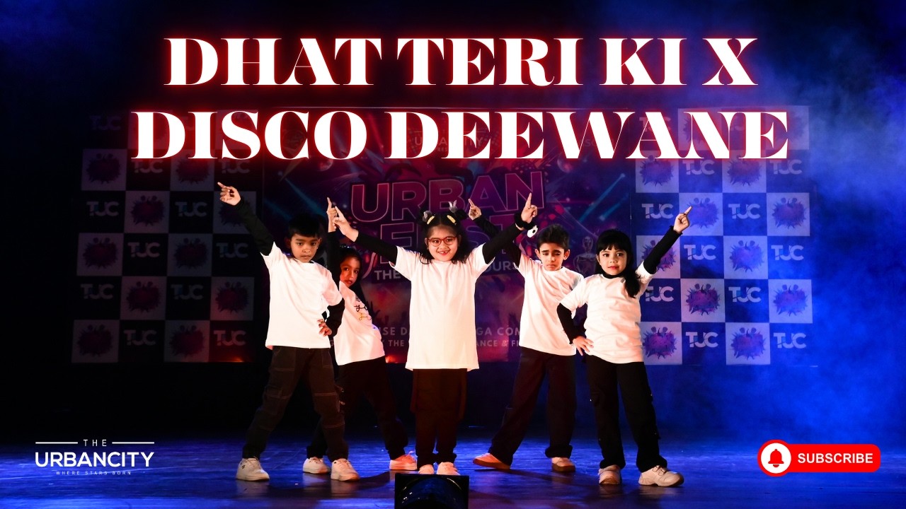 Dhatteri Ki X Disco Deewane 🔥 | Kids Bollywood Dance Performance | Urban Fest | The Urban City