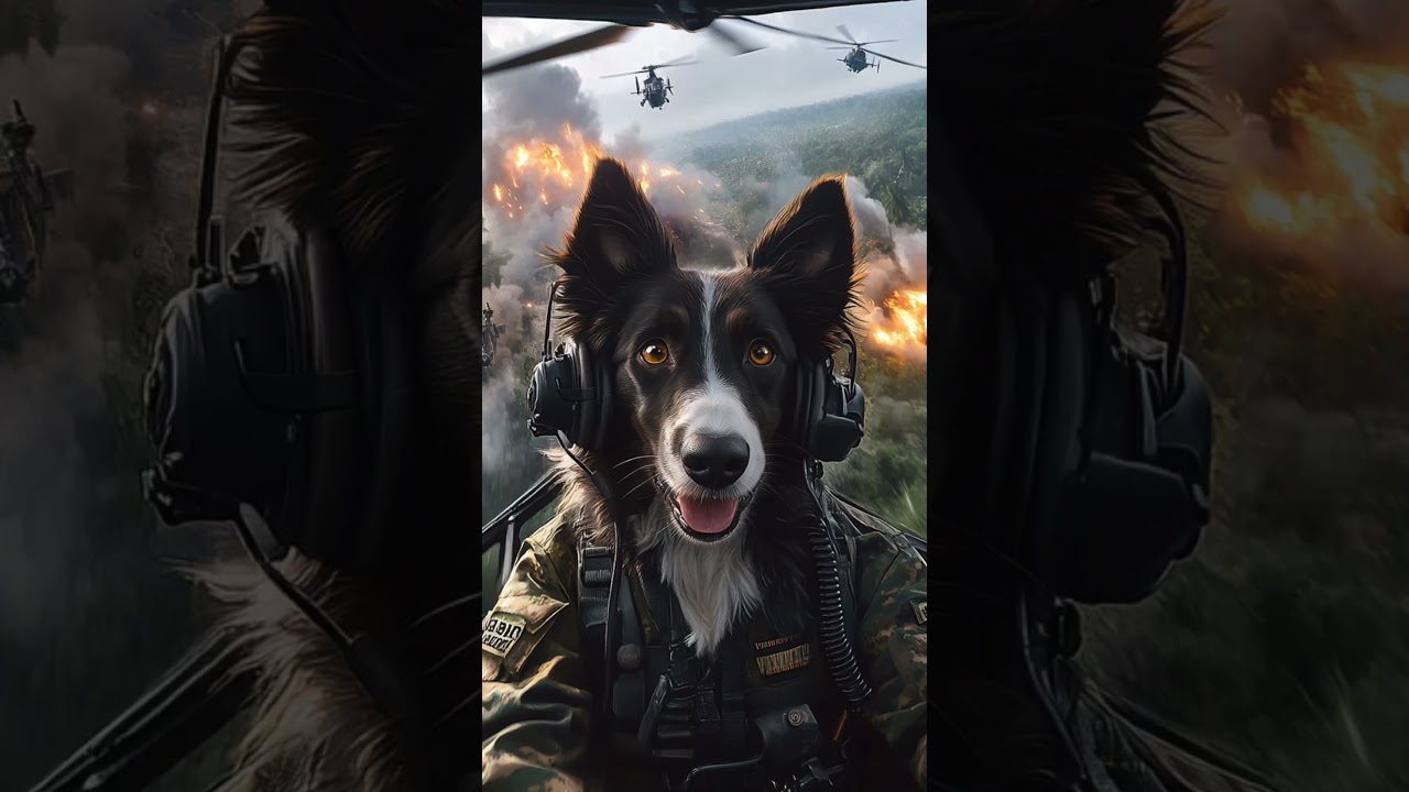 Rumble in the jungle #aiart #elitedogs #elite6 #warriordogs #midjourneyartist