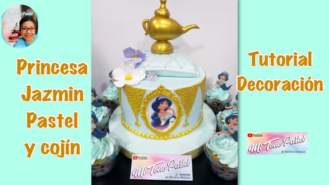 Princesa Jazmín Pastel y cojín