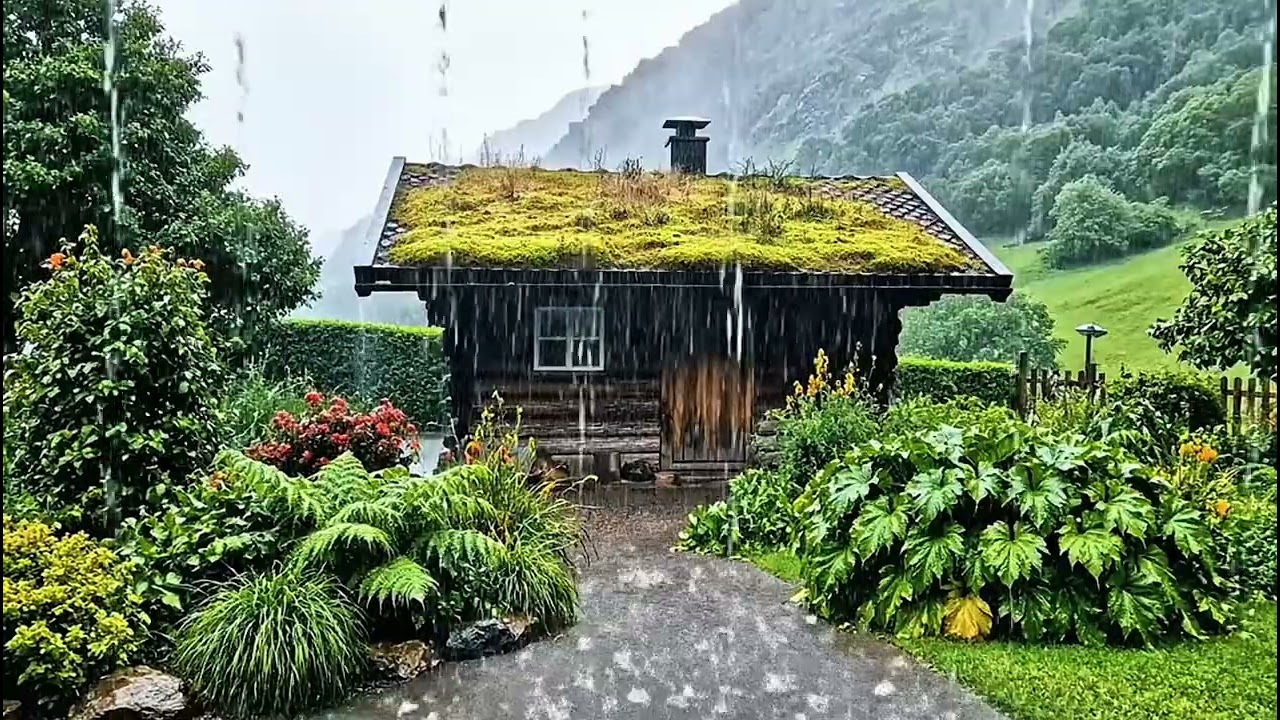 Rain Ambience at a Quiet Country House 🌧️ Deep Sleep ASMR, Relaxing Nature Sounds