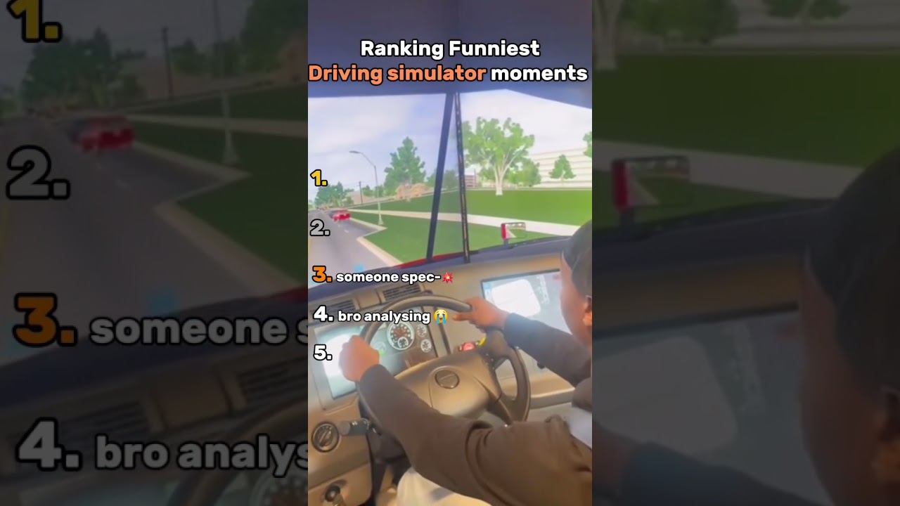 The best driving simulator moments ever the last one is crazy 😂