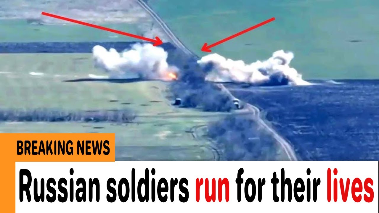 Russian soldiers run for their lives from Ukrainian missile strike in Vinnytsia Oblast