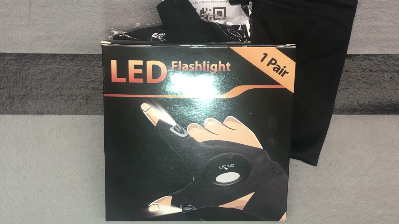 Unboxing - LED Flashlight Gloves by Parigo