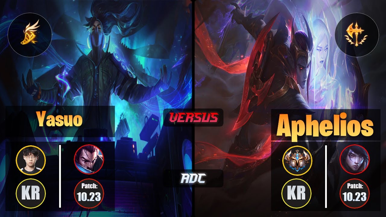 Zenit YASUO (ADC) [Fleet Footwork] VS APHELIOS - Challenger KR Patch 10.23