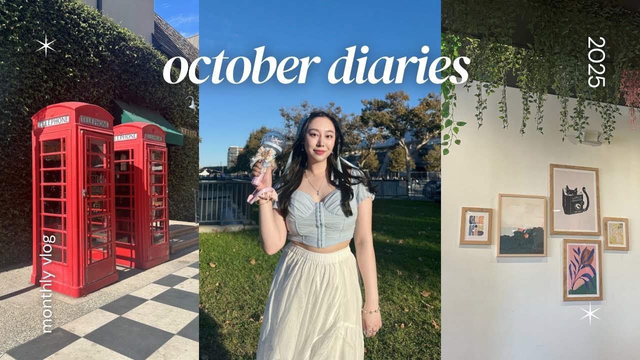 october diaries 🍂 | 626 good eats 🥟, a much needed reset day 🫧, and a seventeen concert 💎