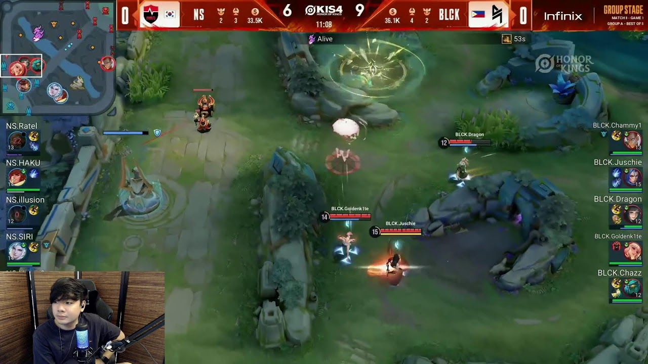 DAY 73 - HOK stream KIS4 WATCH PARTY BOOM VS THQ , BLCK VS NS! 