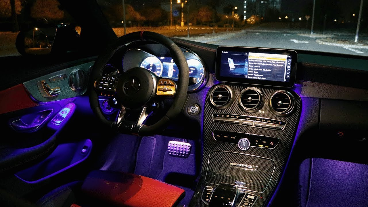 Mercedes AMG C63 S Coupe Facelift Interior Review - Cold Start & Brutal Exhaust Sound