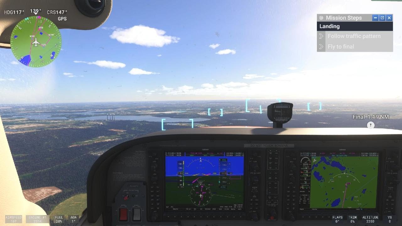 MSFS2024 PS5 Pro: Cessna 172 Short Landing full flap