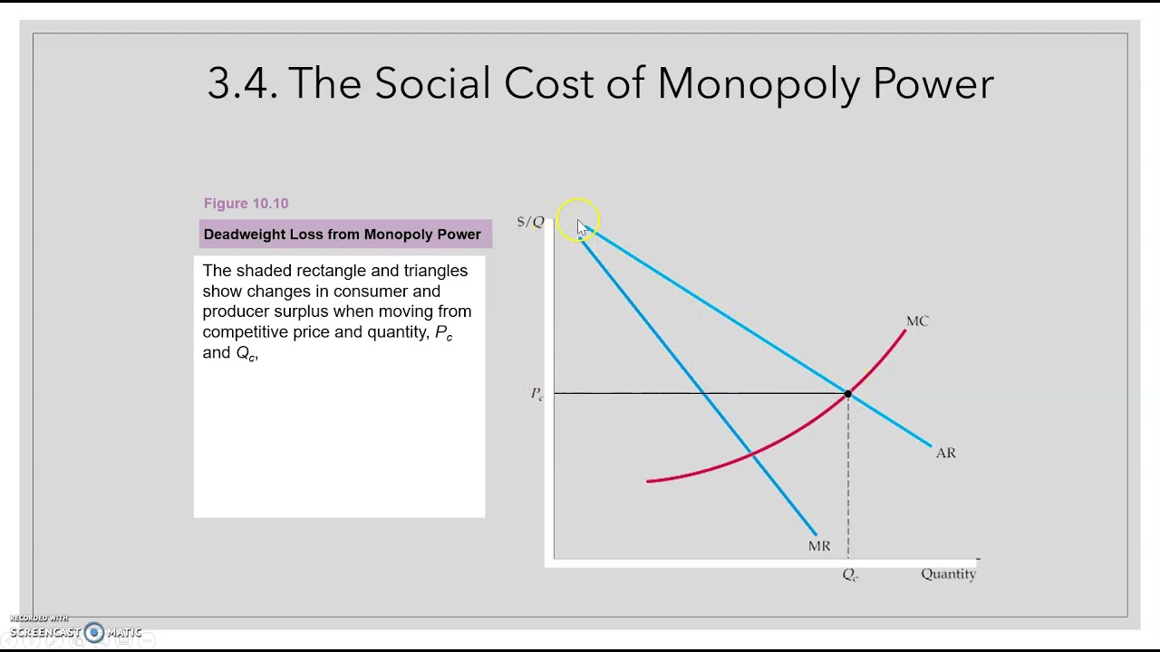 Chapter 3.4. The Social Cost of Monopoly Power