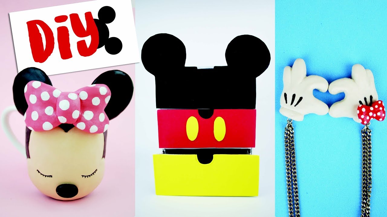 DIY DISNEY: 3 Ideias Inspiradas em Mickey e Minnie! Por Isabelle Verona