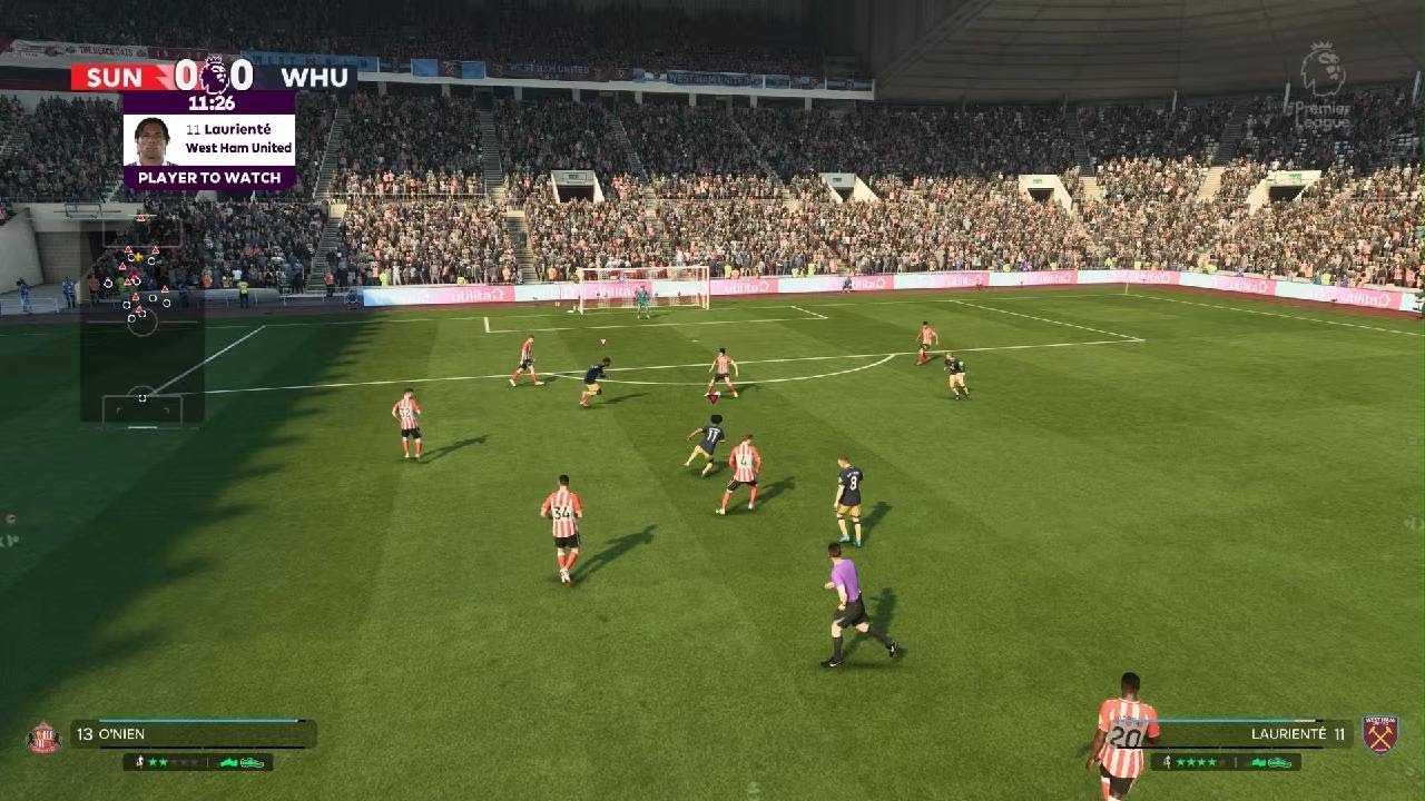 West Ham United vs Sunderland - Career Mode GW1 PRO CAMERA FC26