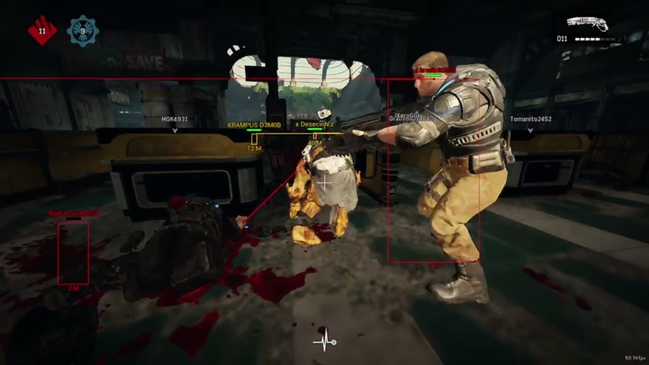 QUICK MATCH 3-1 Gears 4 with aimbot and ESP