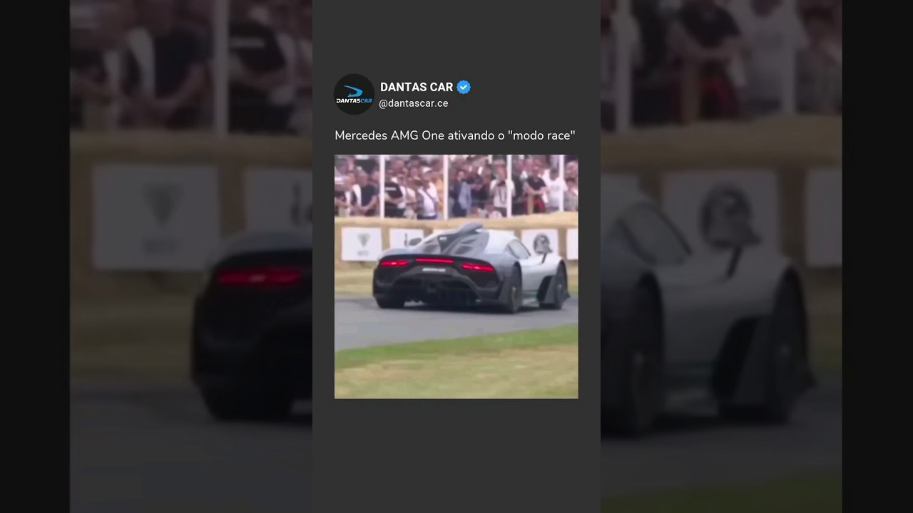 Mercedes Amg One, ativando o modo race