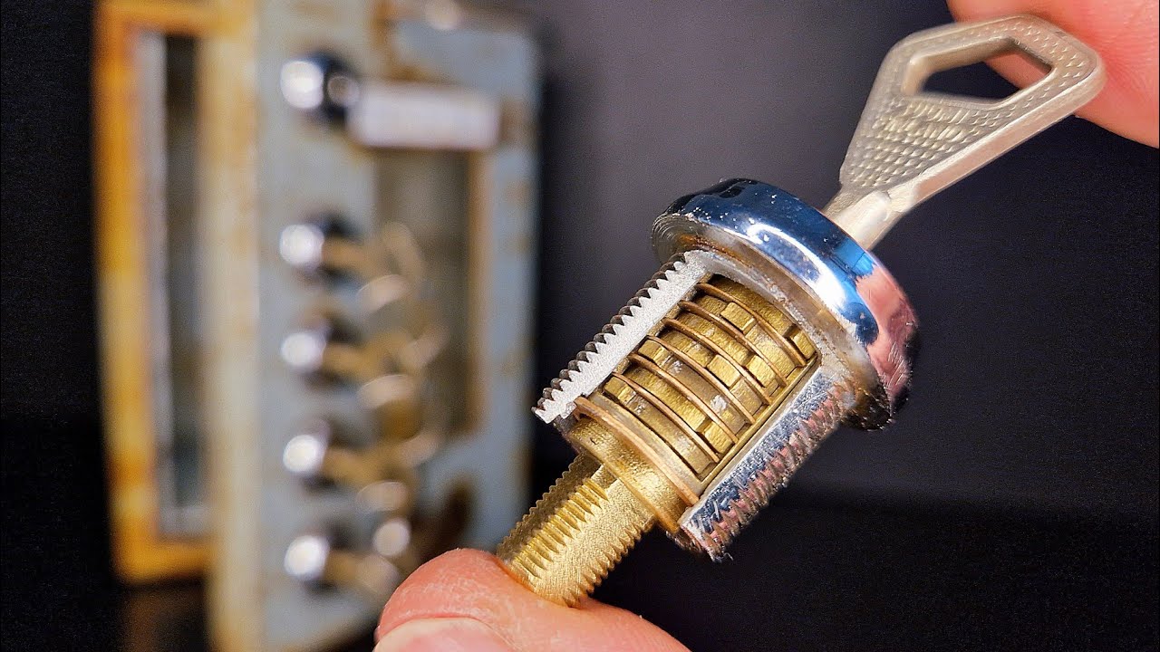 Making a cutaway Abloy Classic cam lock