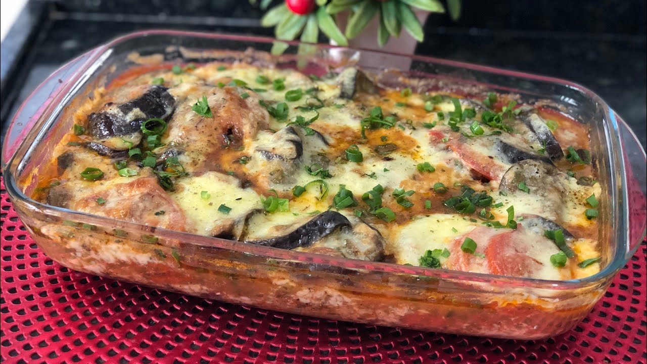 BERINJELA DE FORNO COM SARDINHA DELICIOSA!!! RECEITINHAS COM AMOR ❤️