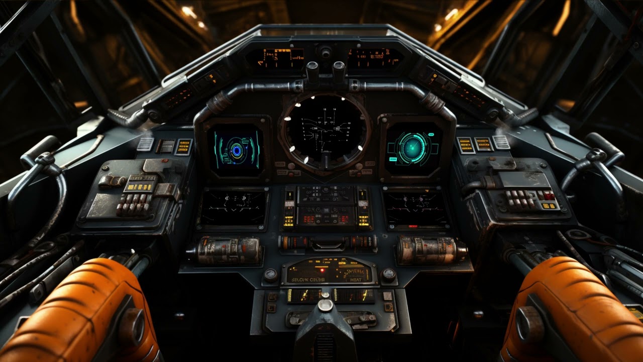 Ready to Take Off! Radio Chatter & Spaceship Cockpit & Space Station Ambience for Sleep & Study.