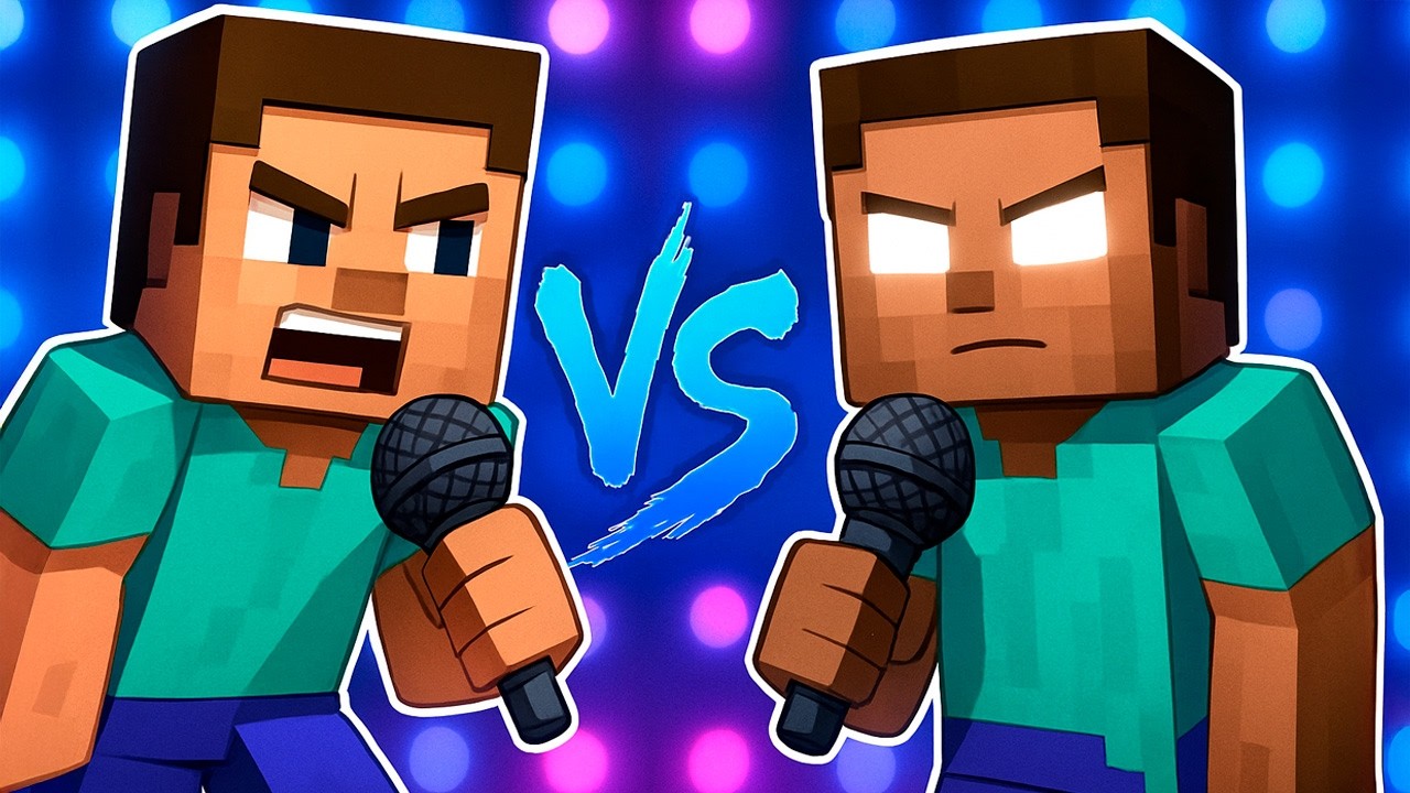 Steve Vs Herobrine (Minecraft) - Batalha de Rap - Brutusmano