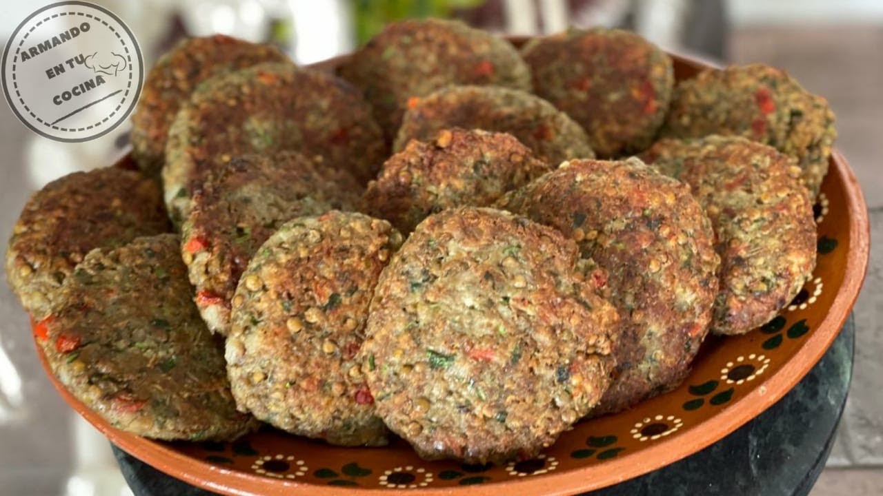 Tortitas De Lentejas Rellenas