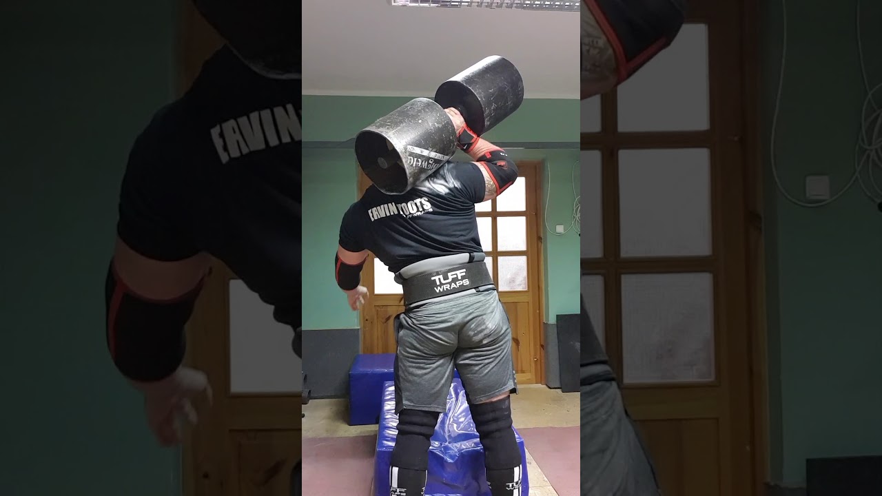 Ervin Toots 120kg 265lbs dumbbell
