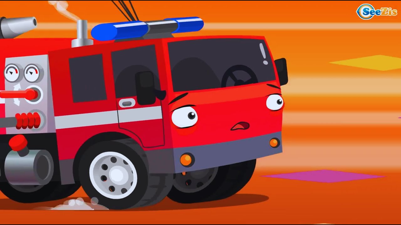 🚨 Emergency Vehicles in Wheelcity | Fire Truck, Ambulance & Police Cars 🚓🚒#animation #ambulance