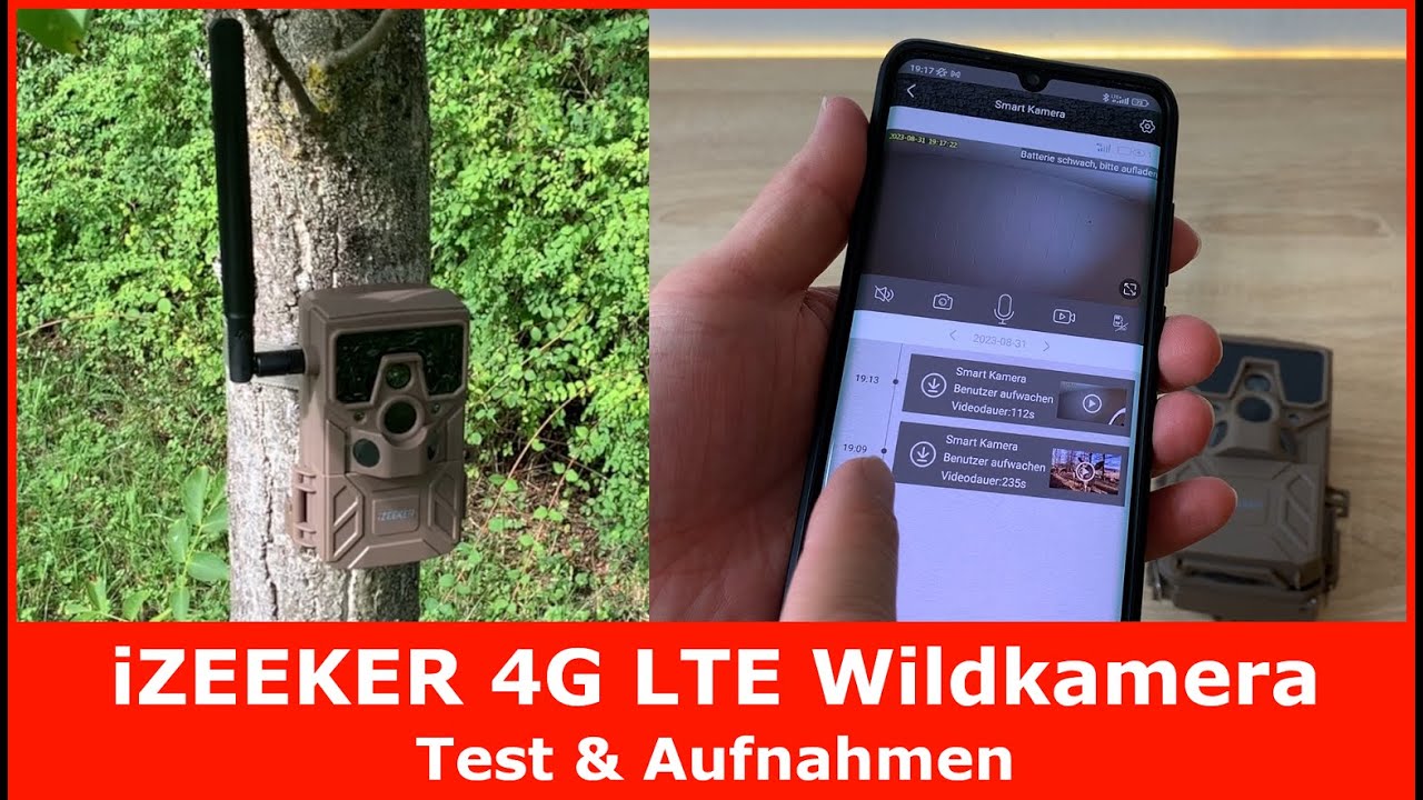 iZEEKER iG300 4G LTE Wildkamera mit SIM-Karte im Test || Einrichtung, Praxistest und Aufnahmen