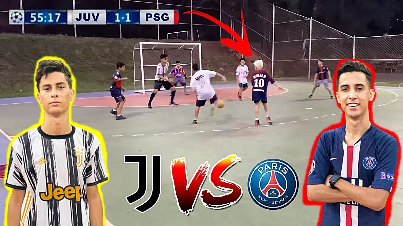 SEMIFINAL!! UEFA CHAMPIONS LEAGUE JUVENTUS vs PSG QUEM GANHOU? DESAFIO DE FUTEBOL 5x5 ‹‹HARISTON››